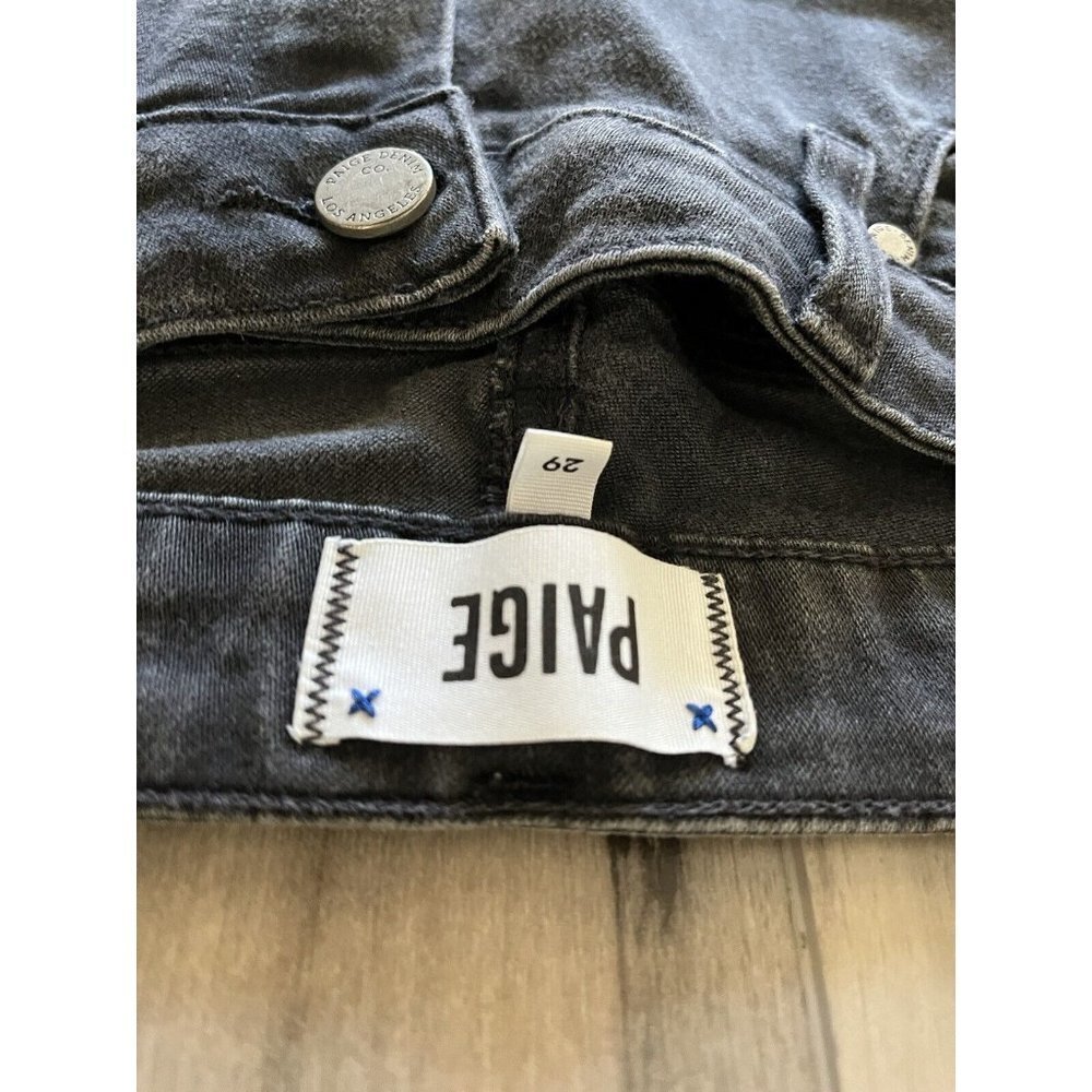 Paige Verdugo Ultra Skinny Jeans size 29 casual 5 pocket black 31" x 30.5" - Picture 9 of 12